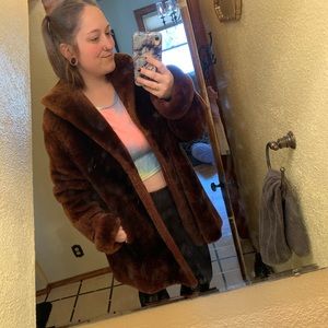 Vintage faux fur coat